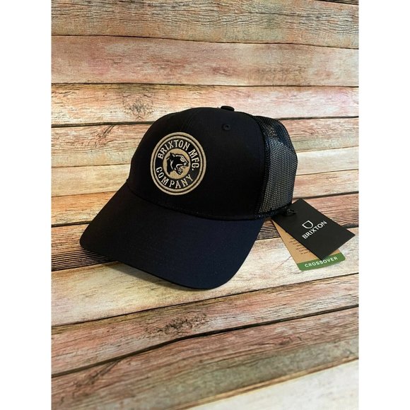 Brixton Other - NEW Brixton Forte X Mesh Snapback Hat Cap Black Logo Adjustable One Size